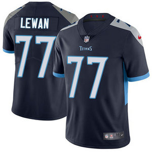 Nike Tennessee Titans #77 Taylor Lewman Navy Blue Vapor Untouchable Authentic stitched NFL jersey