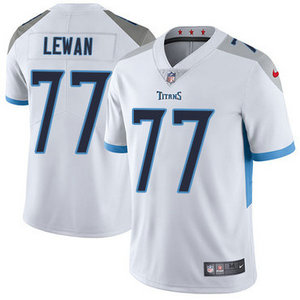 Nike Tennessee Titans #77 Taylor Lewman White Vapor Untouchable Authentic stitched NFL jersey