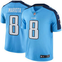 Nike Tennessee Titans #8 Marcus Mariota Blue Color Rush Limited Authentic Stitched NFL jersey