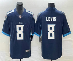Nike Tennessee Titans #8 Will Levis Navy Vapor Untouchable Authentic Stitched NFL Jersey