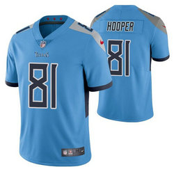 Nike Tennessee Titans #81 Austin Hooper Blue Vapor Untouchable Authentic Stitched NFL Jersey