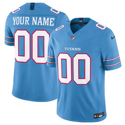 Nike Tennessee Titans Custom Light Blue 2026 Authentic Stitched NFL Jersey