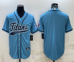 Nike Tennessee Titans Light Blue Joint Adults Authentic Stitched baseball jersey
