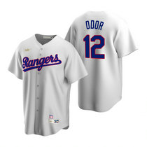 Nike Texas Rangers #12 Rougned Odor White Cooperstown Collection Game Authentic Stitched MLB jersey