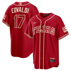 Nike Texas Rangers #17 Nathan Eovaldi Red 2026 City MLB Jersey