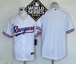 Nike Texas Rangers #Blank White 2023 World Series Game Authentic Stitched MLB jersey