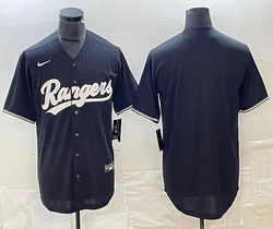Nike Texas Rangers Blank Black Game Authentic Stitched MLB Jersey