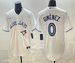 Nike Toronto Blue Jays #0 Andres Gimenez White Authentic Stitched MLB Jersey