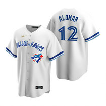 Nike Toronto Blue Jays #12 Roberto Alomar White Cooperstown Collection Game Authentic Stitched MLB Jersey