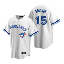 Nike Toronto Blue Jays #15 Randal Grichuk White Cooperstown Collection Game Authentic Stitched MLB Jersey