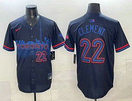 Nike Toronto Blue Jays #22 Ernie Clement City 22 front Jersey
