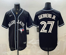 Nike Toronto Blue Jays #27 Vladimir Guerrero Jr. 2026 Fashion Replica Black Out Jersey