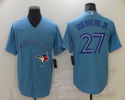 Nike Toronto Blue Jays #27 Vladimir Guerrero Jr. Blue Game Authentic Stitched MLB Jersey