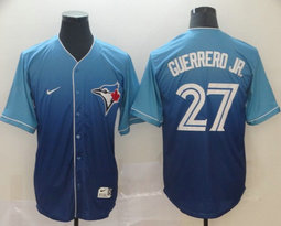 Nike Toronto Blue Jays #27 Vladimir Guerrero Jr. Drift Fashion Authentic stitched MLB jersey