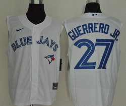 Nike Toronto Blue Jays #27 Vladimir Guerrero Jr. White sleeveless Game Authentic Stitched MLB Jersey