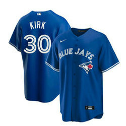 Nike Toronto Blue Jays #30 Alejandro Kirk Blue MLB jersey