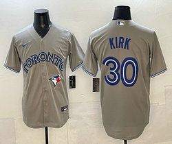 Nike Toronto Blue Jays #30 Alejandro Kirk Gray MLB jersey