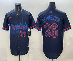 Nike Toronto Blue Jays #36 Davis Schneider City 36 front Jersey