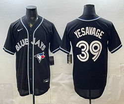 Nike Toronto Blue Jays #39 Trey Yesavage 2026 Fashion Replica Black Out Jersey