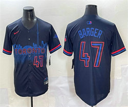 Nike Toronto Blue Jays #47 Addison Barger Navy City MLB jersey