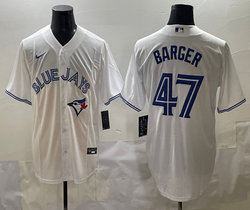 Nike Toronto Blue Jays #47 Addison Barger White Authentic Stitched MLB Jersey