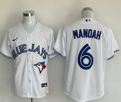 Nike Toronto Blue Jays #6 Austin Martin White Game Authentic Stitched MLB Jersey