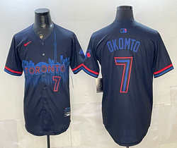 Nike Toronto Blue Jays #7 Kazuma Okamoto City 7 front Jersey