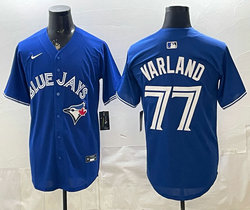 Nike Toronto Blue Jays #77 Louis Varland Blue Authentic Stitched MLB Jersey