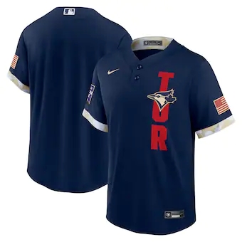 Nike Toronto Blue Jays Blank 2021 All star Blue Game Authentic Stitched MLB Jersey.jpg