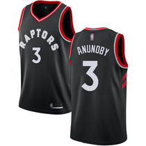 Nike Toronto Raptors #3 OG Anunoby Black Game Authentic Stitched NBA Jersey