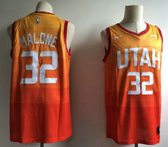 Nike Utah Jazz #32 Karl Malone City Game Authentic Stitched NBA Jersey