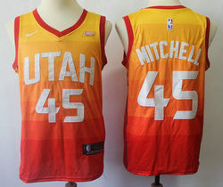 Nike Utah Jazz #45 Donovan Mitchell City Game Authentic Stitched NBA Jersey