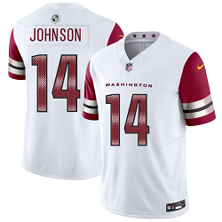 Nike Washington Commanders #14 Josh Johnson White Stitched Football Jersey