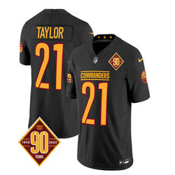 Nike Washington Commanders #21 Sean Taylor Black 2023 F.U.S.E. 90th Anniversary Stitched Football Jersey
