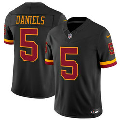 Nike Washington Commanders #5 Jayden Daniels Black 2026 Hail Raiser Jersey