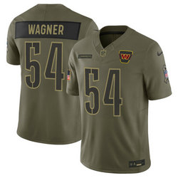 Nike Washington Commanders #54 Bobby Wagner Olive 2025 Salute To Service Stitched Football Jersey