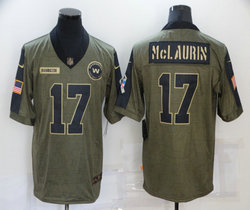 Nike Washington Redskins #17 Terry McLaurin 2021 salute to service Authentic Stitched NFL Jersey
