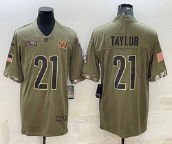 Nike Washington Redskins #21 Sean Taylor 2022 Salute To Service Authentic Stitched NFL jersey