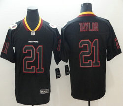 Nike Washington Redskins #21 Sean Taylor Lights Out Black Vapor Untouchable Authentic Stitched NFL jersey