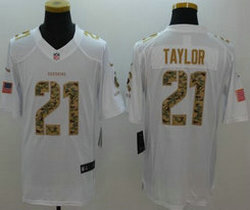 Nike Washington Redskins #21 Sean Taylor White Salute To Service Jersey