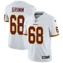 Nike Washington Redskins #68 Russ Grimm White Vapor Untouchable Limited Authentic Stitched NFL Jersey
