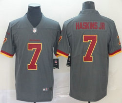 Nike Washington Redskins #7 Dwayne Haskins Jr Grey Inverted Legend Vapor Untouchable Authentic Stitched NFL jersey