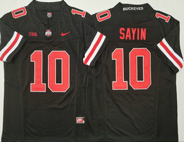 Ohio State Buckeyes #10 Julian Sayin Black Authentic Stitched NCAA Jersey