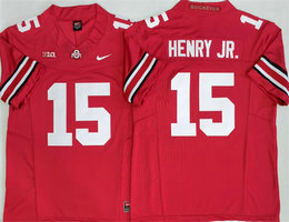 Ohio State Buckeyes #15 Chris Henry Jr Red Limited Stitched Jersey