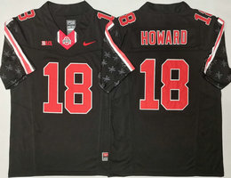 Ohio State Buckeyes #18 Will Howard Black 2025 College Football Jersey