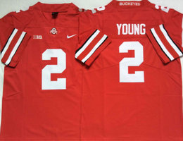 Ohio State Buckeyes #2 Chase Young Red Vapor Untouchable Stitched College Jersey