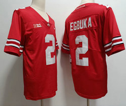 Ohio State Buckeyes #2 Emeka Egbuka Red Vapor Untouchable Stitched College Jersey