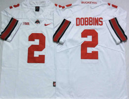 Ohio State Buckeyes #2 J.K. Dobbins White Vapor Untouchable Stitched College Jersey