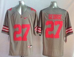 Ohio State Buckeyes #27 Eddie George Gray Stitched NCAA Jersey