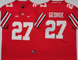 Ohio State Buckeyes #27 Eddie George Red Vapor Untouchable Stitched NCAA Jersey